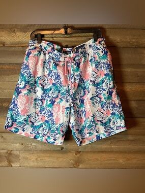 Club Room Men’s Pull On Lined Swim Trunk Size Large NWT